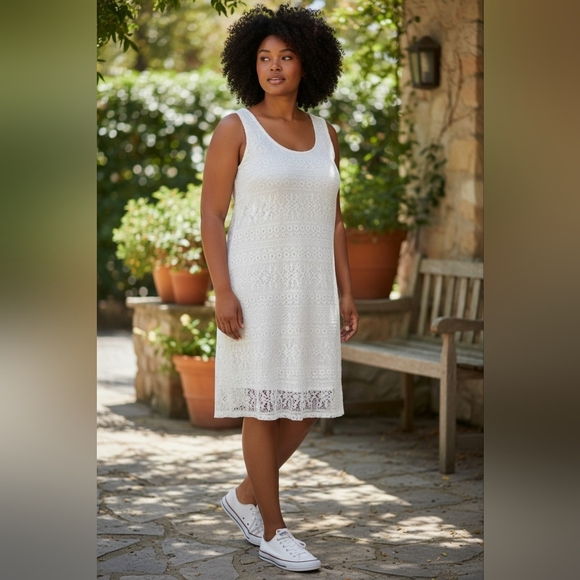 Isabel & Nina Dresses & Skirts - Isabel & Nina White Tank Dress